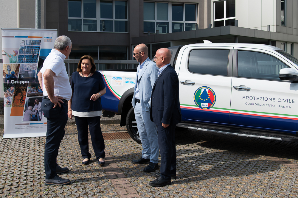 Donazione fuoristrada Protezione civile parma